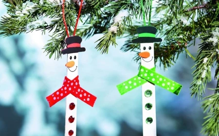 basteln mit eisstielen weihnachten christbaumschmuck selber machen