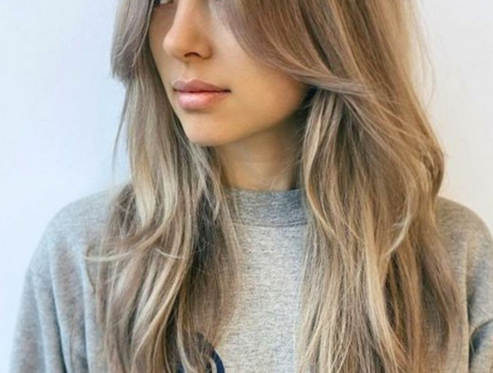 blonde haare lang stufenschnitt lange haare glatt