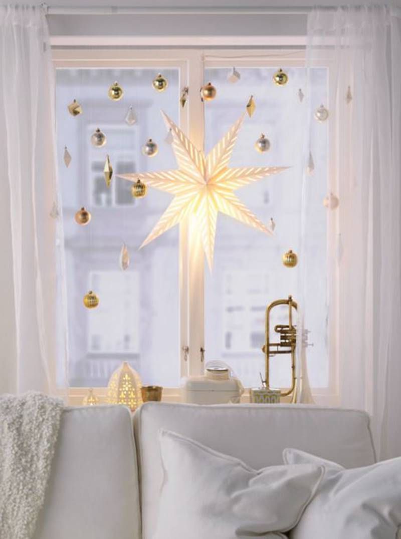 elegante ideen für bastelvorlagen für weihnachten zur fensterdeko
