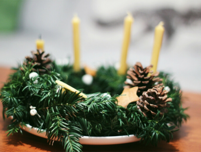 feiertage dekoration adventsgesteck selber machen diy anleitungen