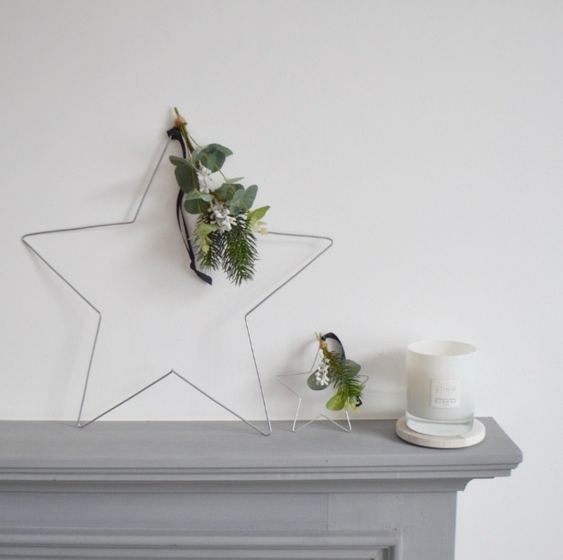minimalistische dekoration weihnachten sterne basteln einfach