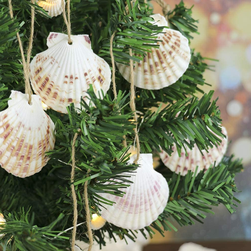 muscheln extravagante dekoration weihnachtsbaum originelle ideen und inspo