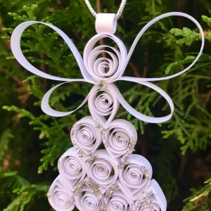 quilling engel selber machen anleitung für weihnachtsanhänger