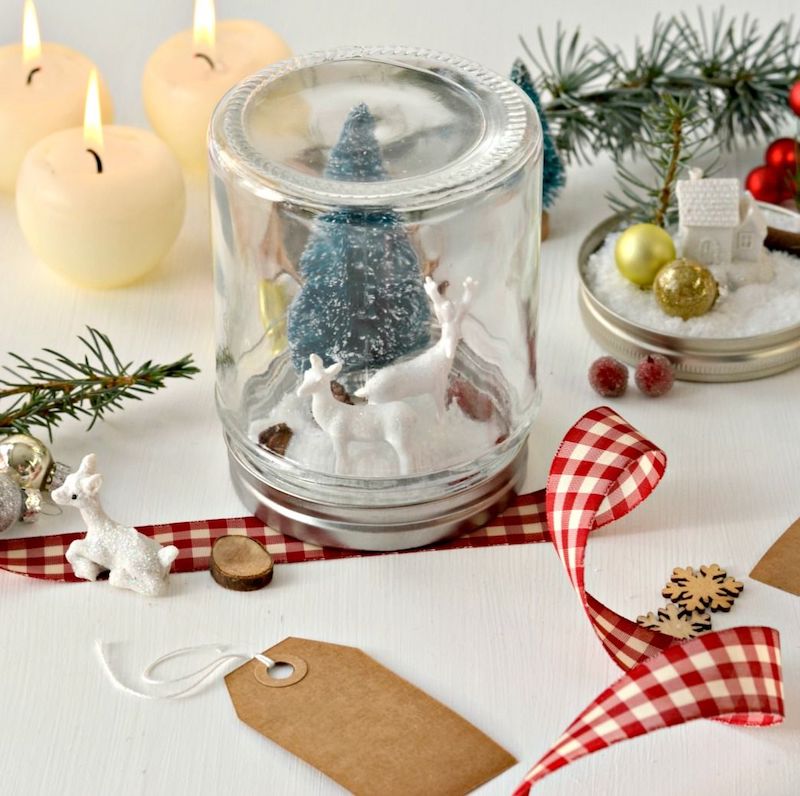 selbst gemachte weihnachtsgeschenke kleine weihnachtsgeschenke selber machen einmachglas schneekugeln
