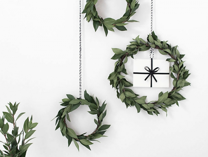 1 minimalistische dekoration weihnachten hängender adventskranz ausgefallen