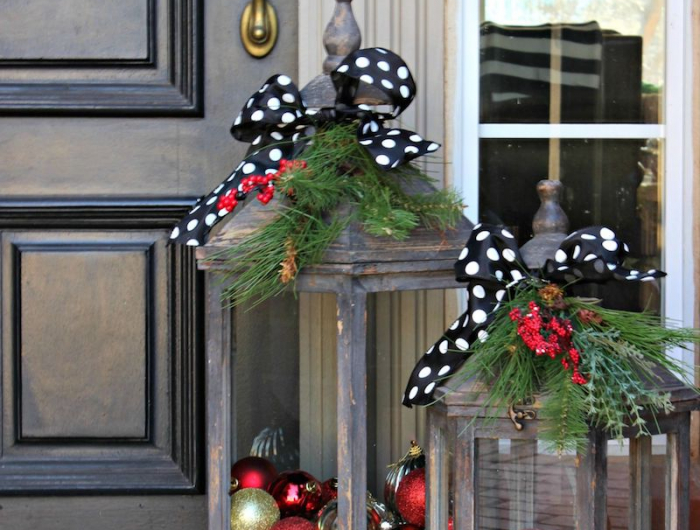 draußen dekoration für hauseingang für weihnachten die interesant und schön ist