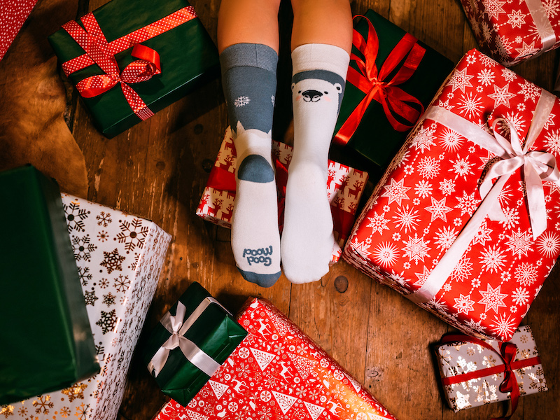 geschenk für vater geschenk weihnachten last minute weihnachtsgeschenke süße socken mit polar bären