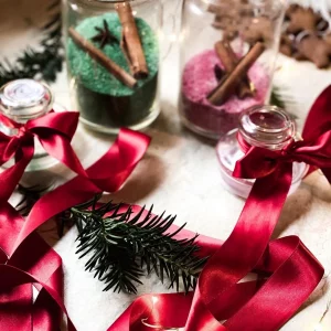 idee für selbstgemachtes weihnachtsgeschenk diy badesalz