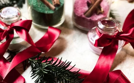 idee für selbstgemachtes weihnachtsgeschenk diy badesalz