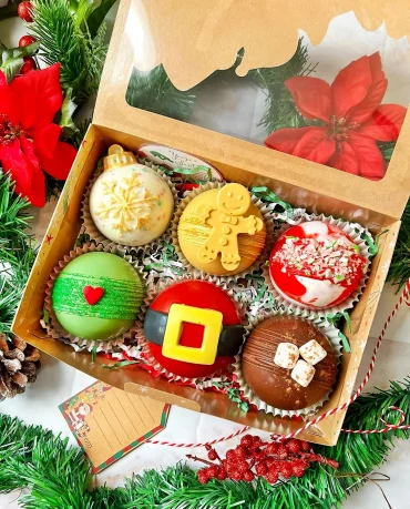 suesse weihnachtsgeschenke selber machen geschenk zum weihnachten aus der kueche festlich dekorierte muffins thatsamoresweets