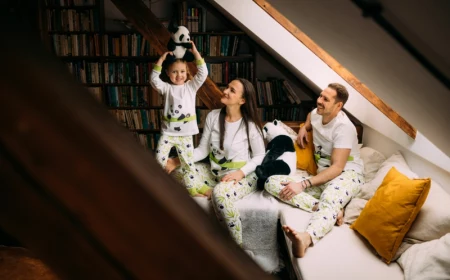 1 neue pyjamas für die ganze familie pandabär motiv lustig