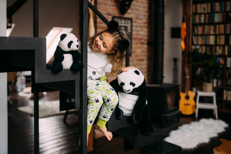 6 schlafanzüge lustige motive pandabär bild