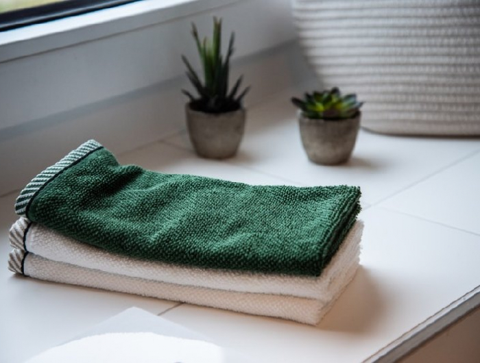basisches fußbad selber machen badtücher und pflanzen im badezimmer
