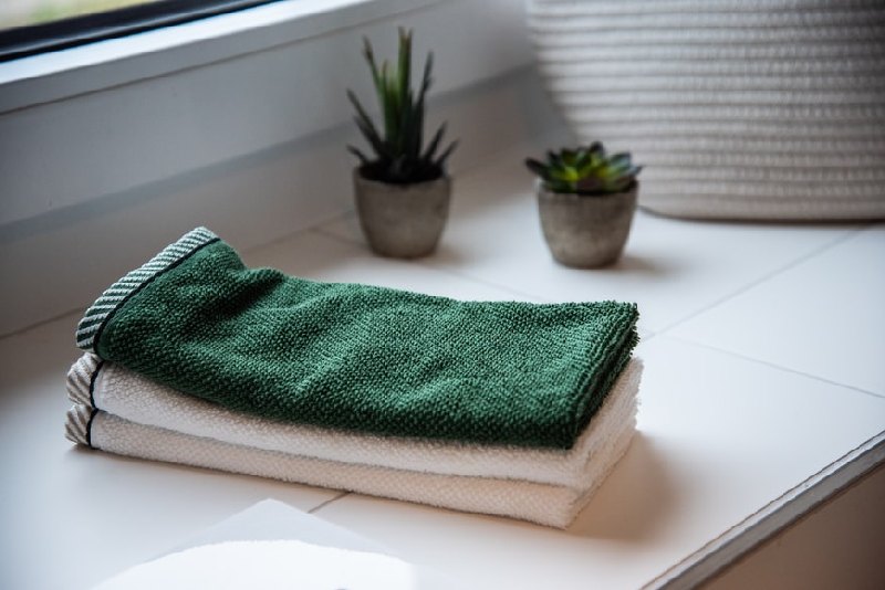 basisches fußbad selber machen badtücher und pflanzen im badezimmer