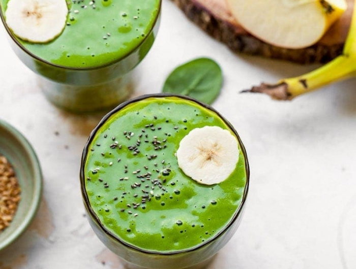 detox rezepte grüner smoothie mit äpfeln und spinat gesund leben