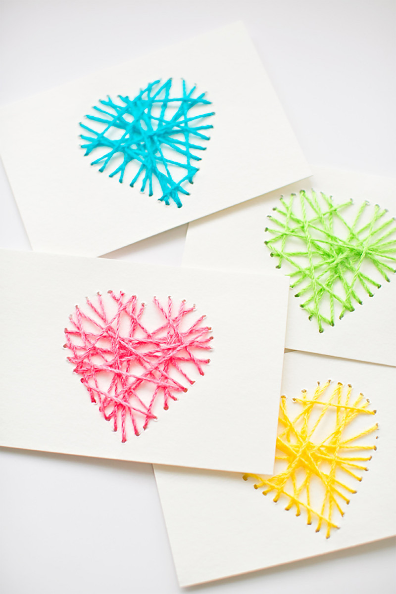eine außergewöhnliche valentinstag karte basteln zusammen mit kinder schöne idee