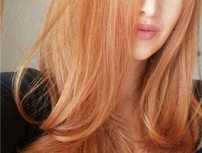 erdbeerblond haarfarbe rotblond lange haare