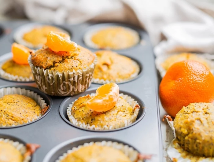 manderinen muffins selber machen einfache rezepte mit manderinen