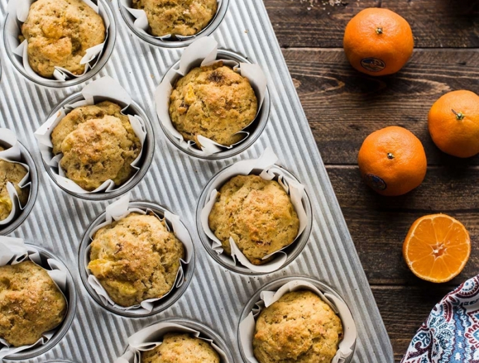 saftige muffins mit joghurt und manderinen gesunde cupcakes mit obst