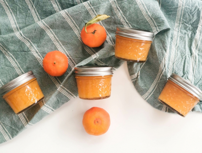 süße konfitüre selber machen mandarinen verarbeiten zu konfitüre