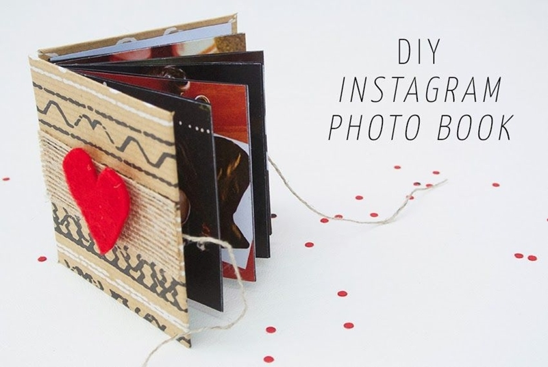 valentinstag geschenk für frauen diy instagram photoalbum selber machen