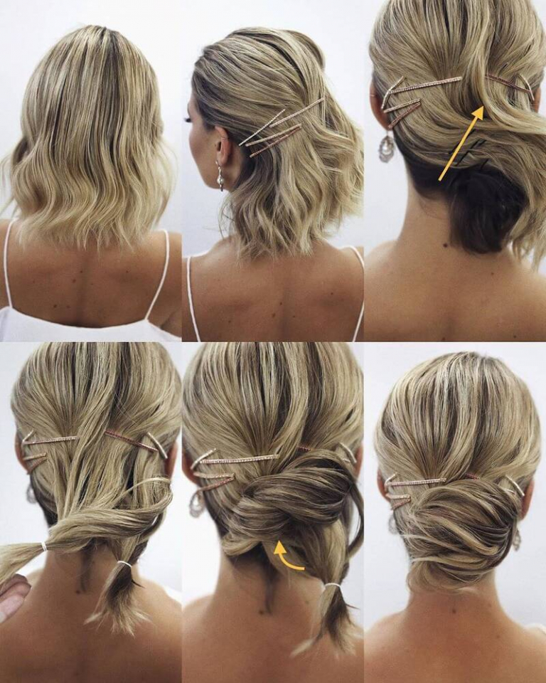 Hochsteckfrisuren Kurze Haare Selber Machen