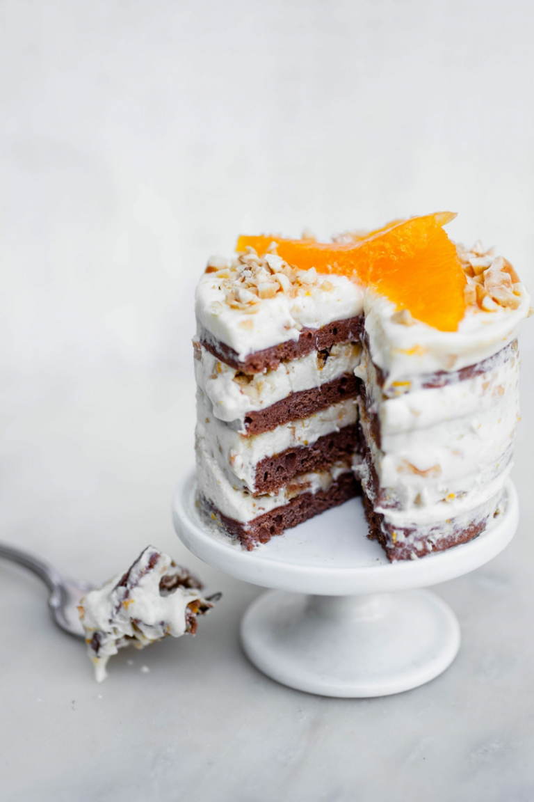 Orangen Tiramisu mit Mascarpone und Quark