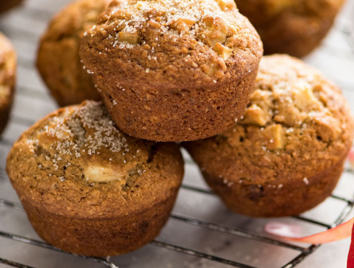 apfel zimt muffins ohne ei muffins mit apfelmus zucker streusel