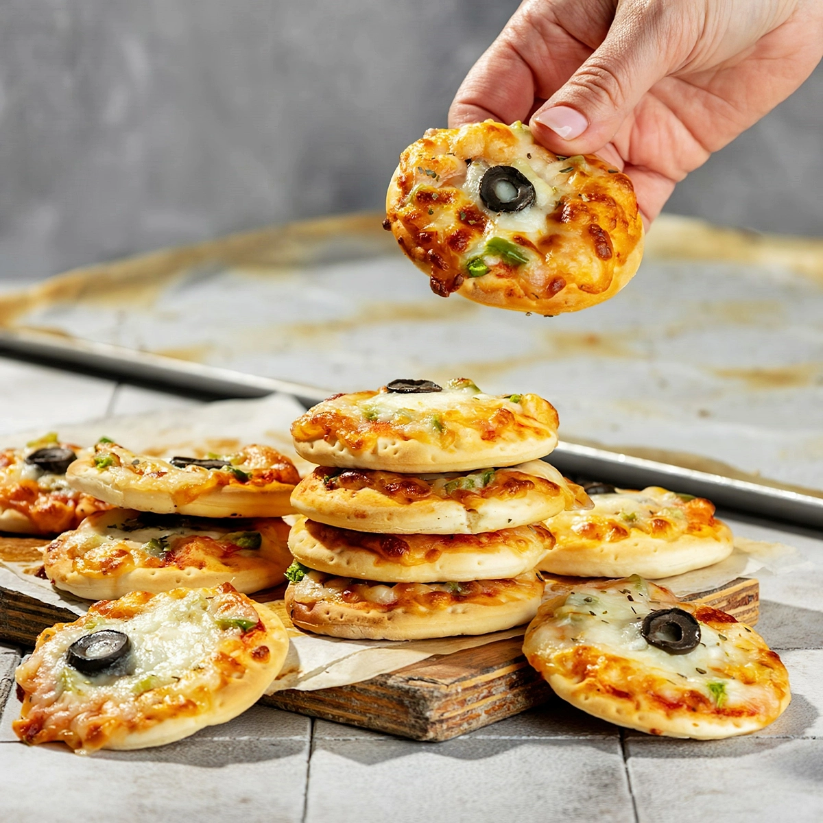 essen fuer kindergeburtstag mini pizzasmit kaese und oliven fingerfood rezepte manoushe street