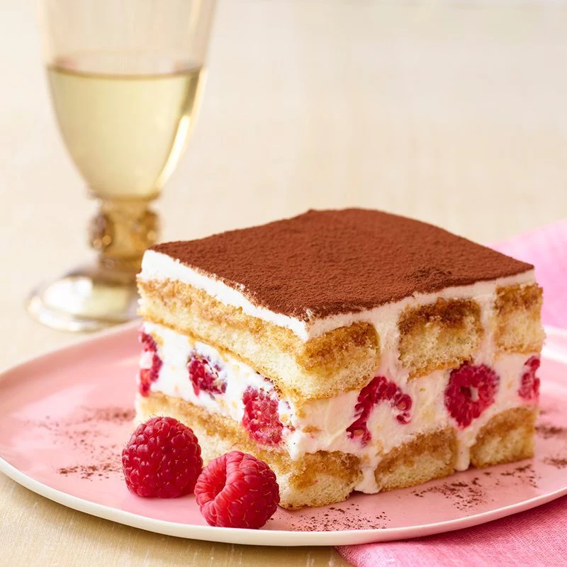 himbeer tiramisu ohne alkohol dessert himbeeren mascrapone löffelbiskuit kakaopulver