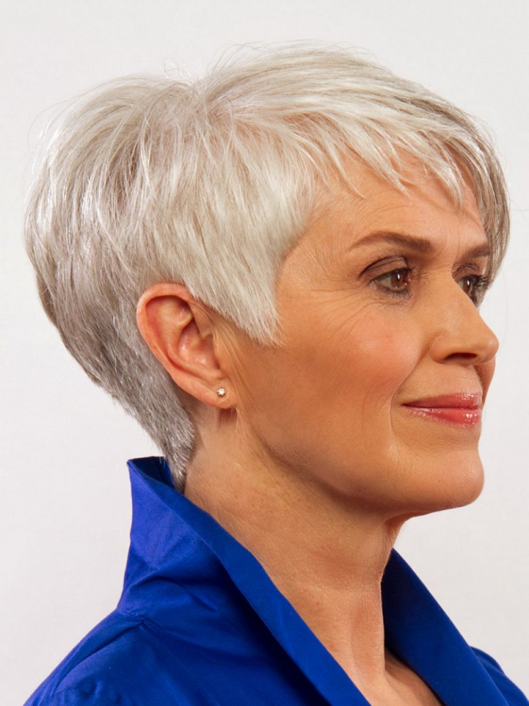 Kurzhaarfrisuren Fr Ltere Damen Mit Dnnem Haar