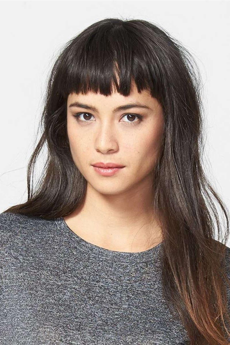 langhaarfrisuren baby bangs