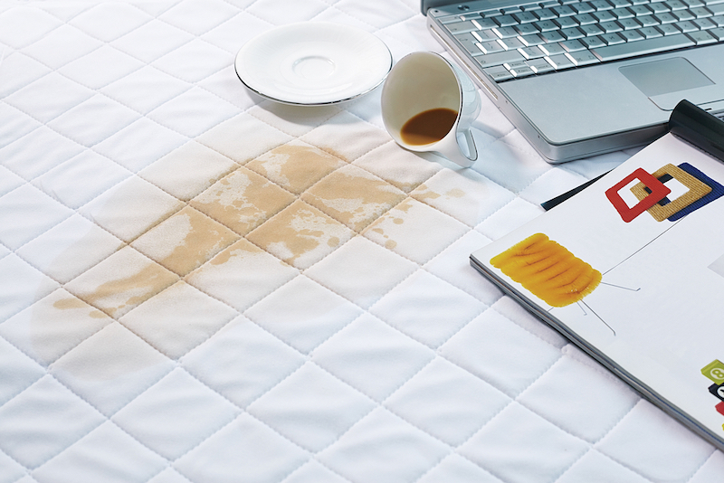 coffee,spills,on,bed