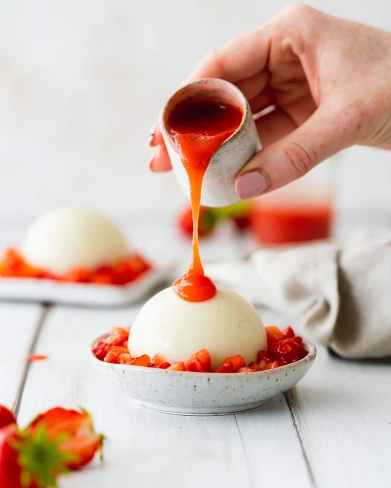 panna cotta ohne gelatine einfaches rezept natisch ideen sommernachtisch