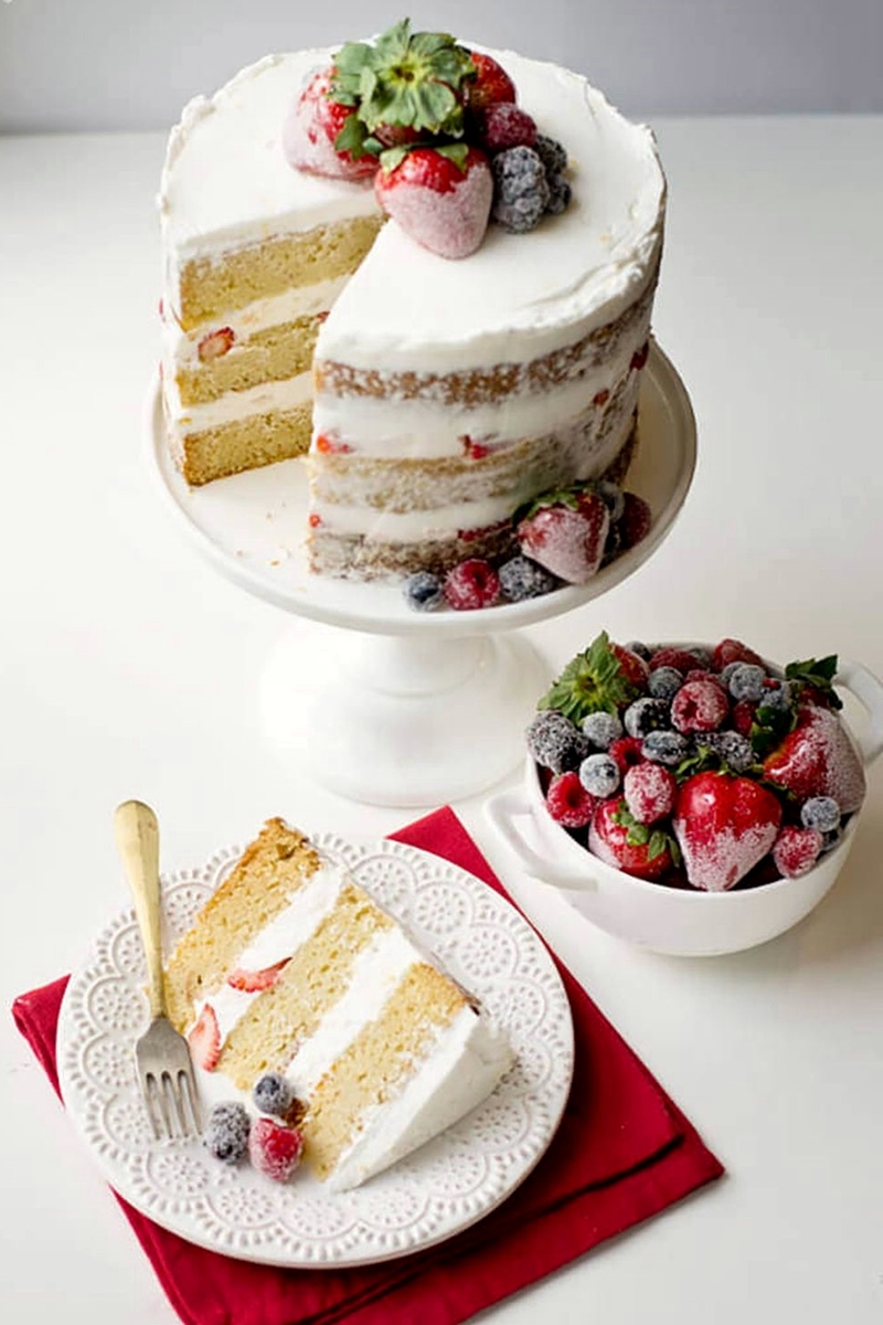 torte zum muttertag venillekuchen mit beeren