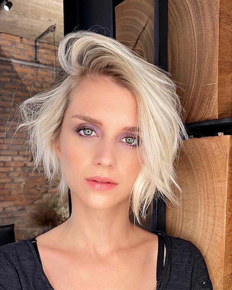 trendige frisuren 2022 bixie cut kurze haare bob inspo