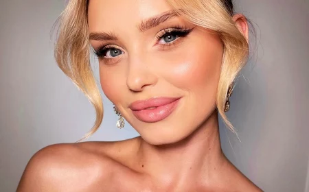 make up fuer die braut blonde haare laue augen schminken hichzeitslook makeup by dominika szymik