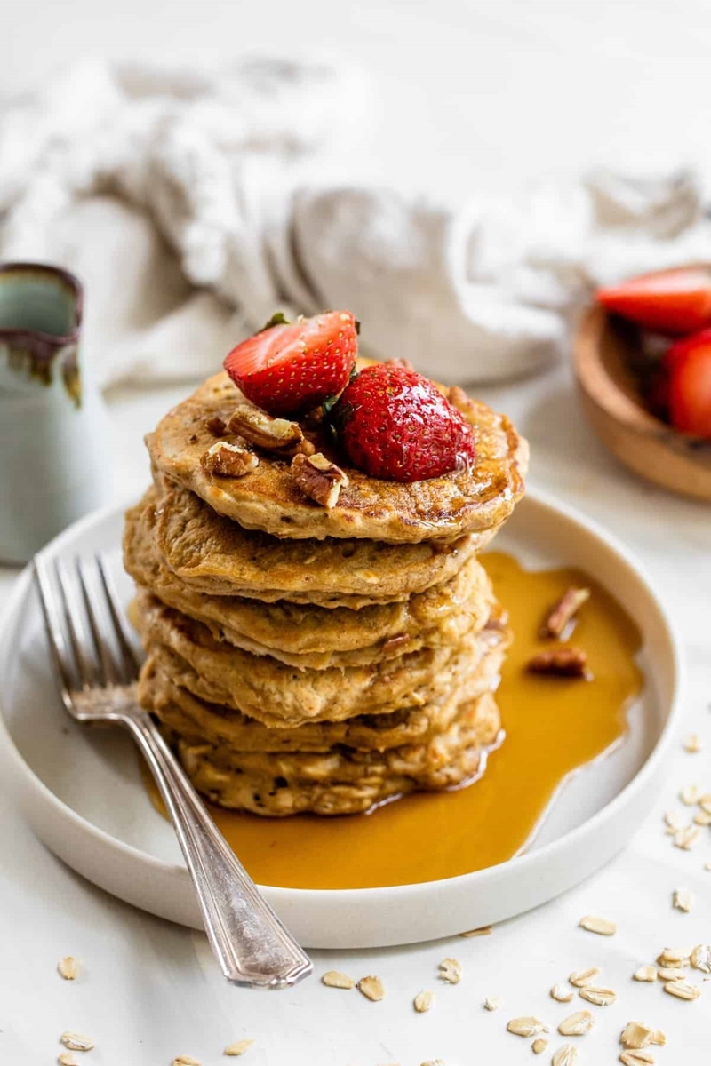 pancakes ohne ei gesunde rezepte zum fruehstueck pfannkuchen