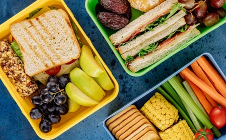 gesundes mittagessen in lunchbox