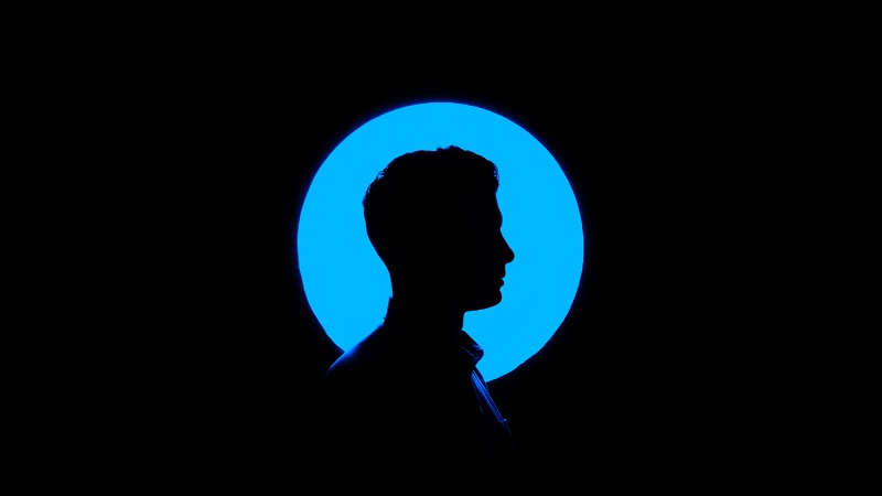 optische taeschungen silhouette mann im profil