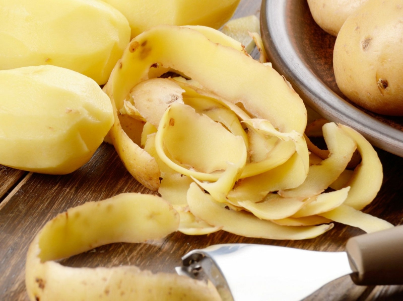 6 geschaelte kartoffeln was kann man mit kartoffelschalen machen