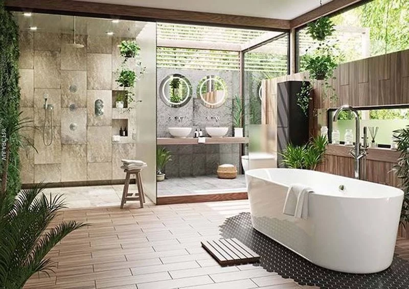 badezimmer organisieren und neu einrichten ein schoenes gruenes badezimmer