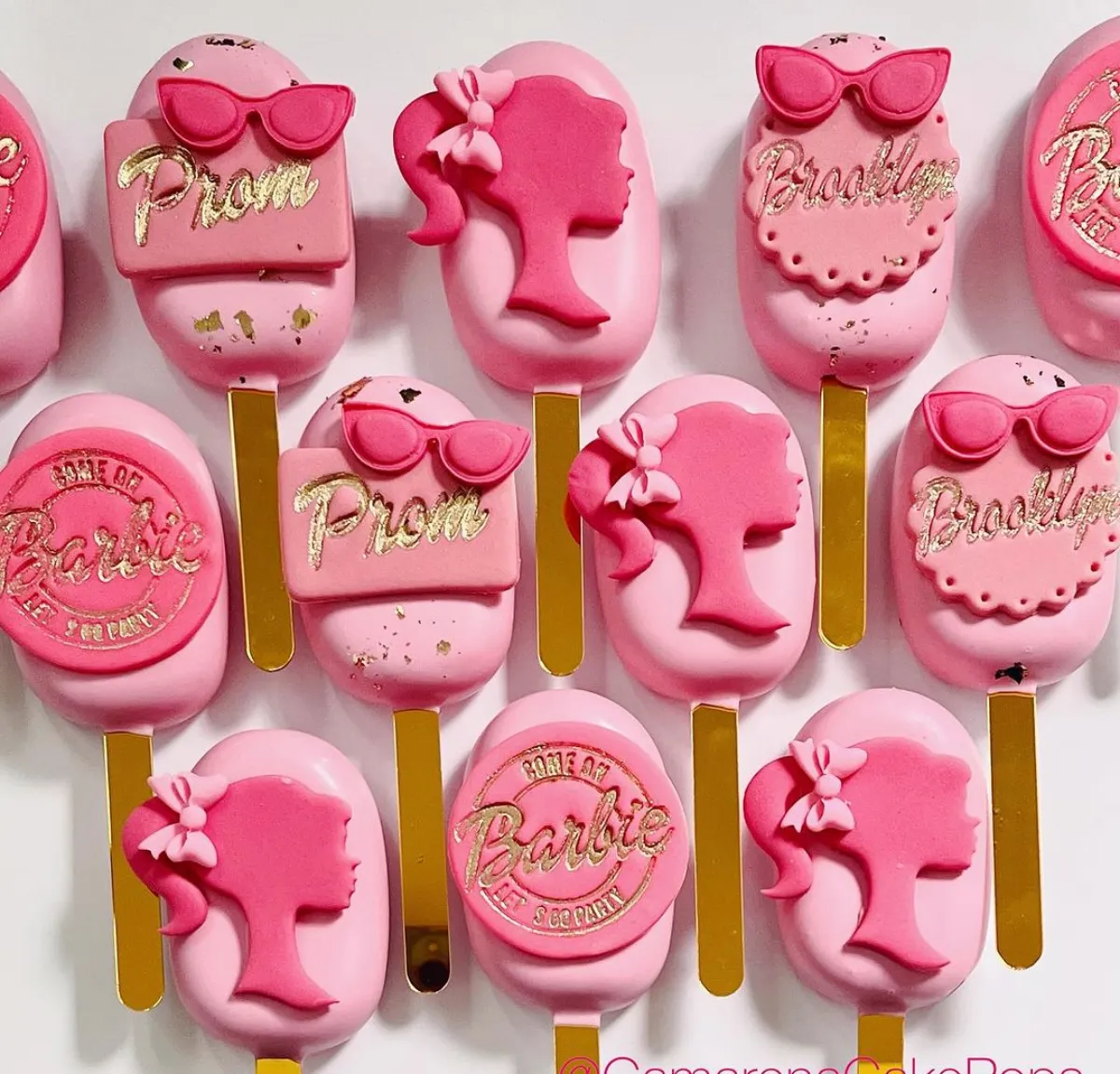 barbie cakepops für kindergeburtstag rosa