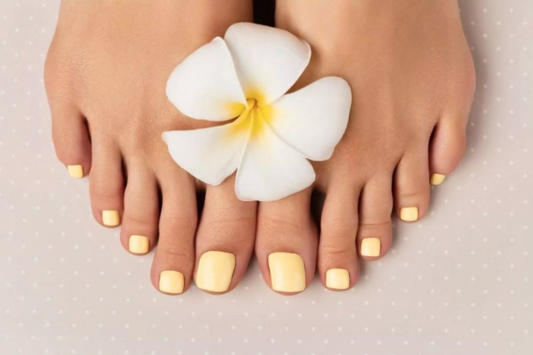 Pediküre Wandaufkleber 42x30cm - Fußpflege Dekoration Für Nagelstudio & Zuhause