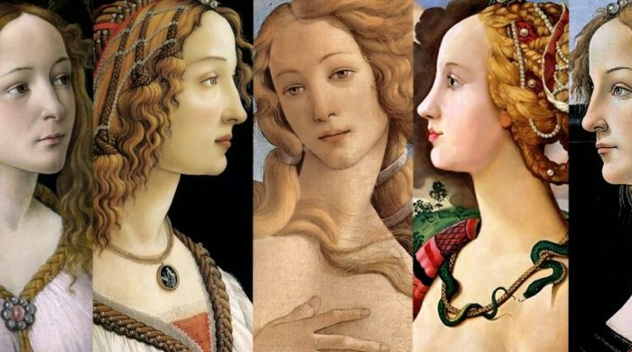 sandro botticelli collage frauen gemaelde