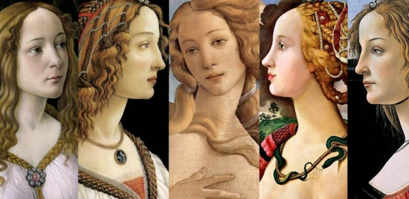 sandro botticelli collage frauen gemaelde