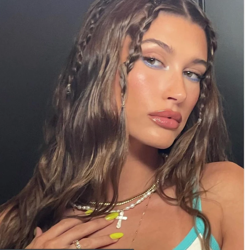 schönen flechtfrisuren einfach baby braids hailey bieber