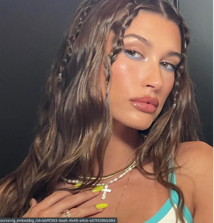 schönen flechtfrisuren einfach baby braids hailey bieber