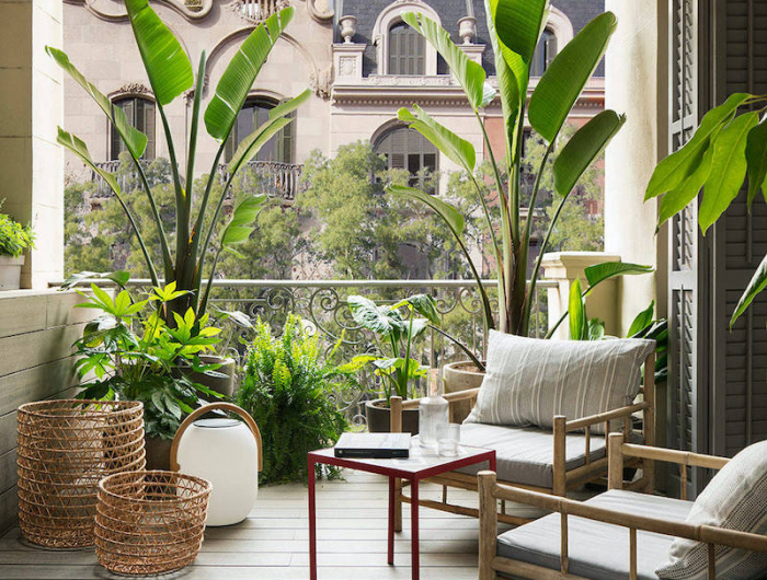 mediterran dekorieren kleinen balkon gestalten lounge
