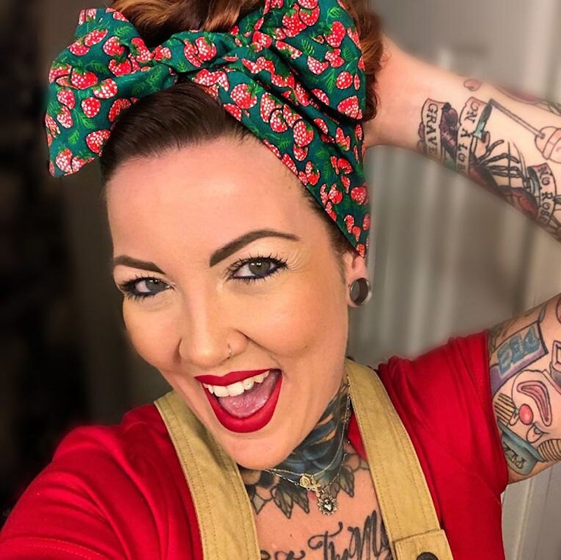 bandana kopftuch vintage frisur kurze haare